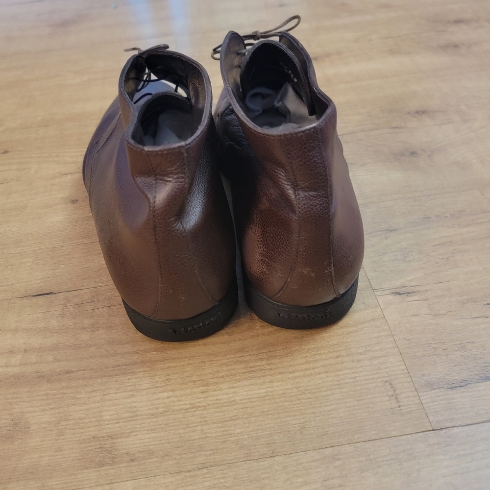 A. Testoni Basic Men Brown Leather Chukka Ankle B… - image 6